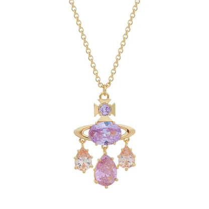 AUGUSTA Diamond Teardrop Necklace