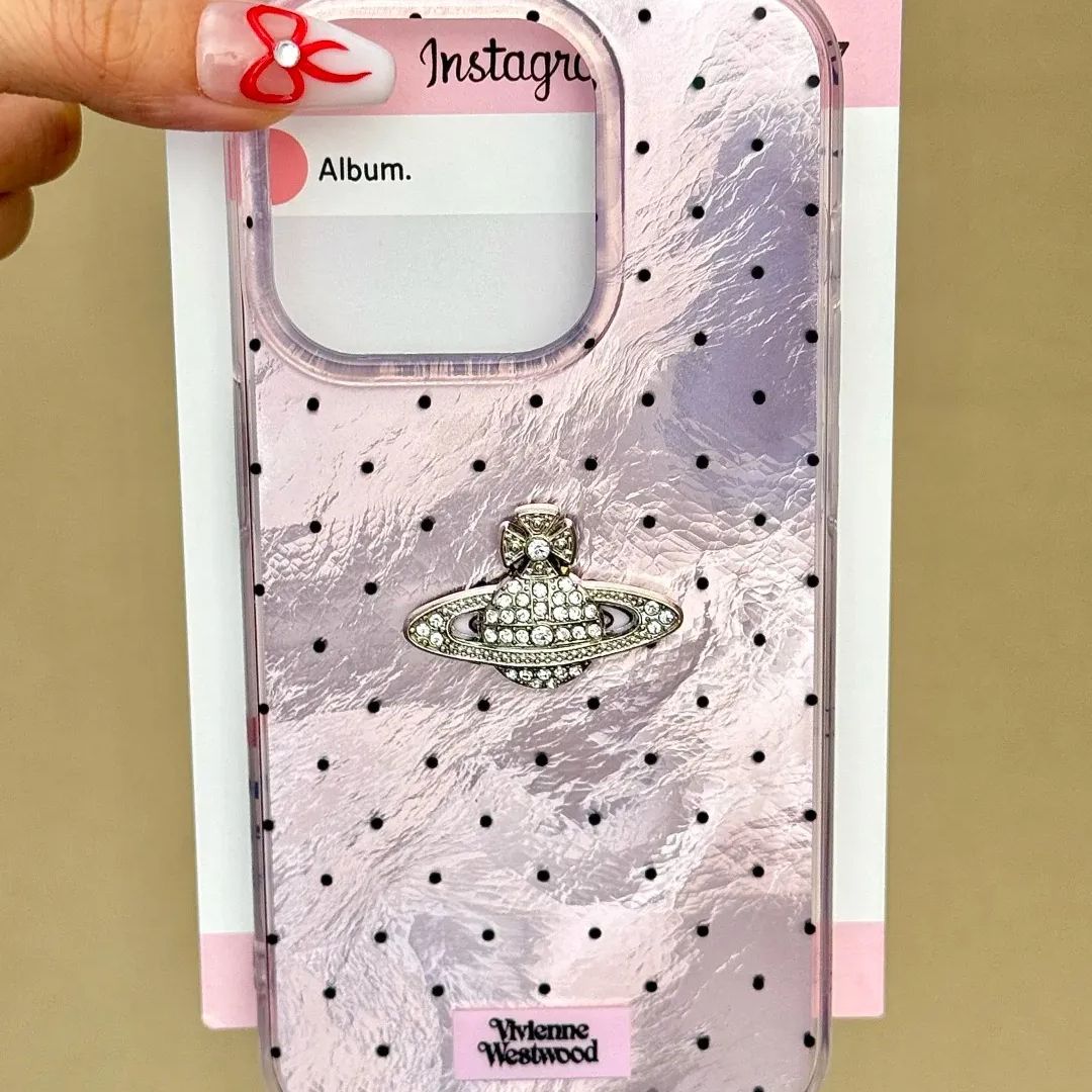 Polka Dot Crystal Orb Phone Case
