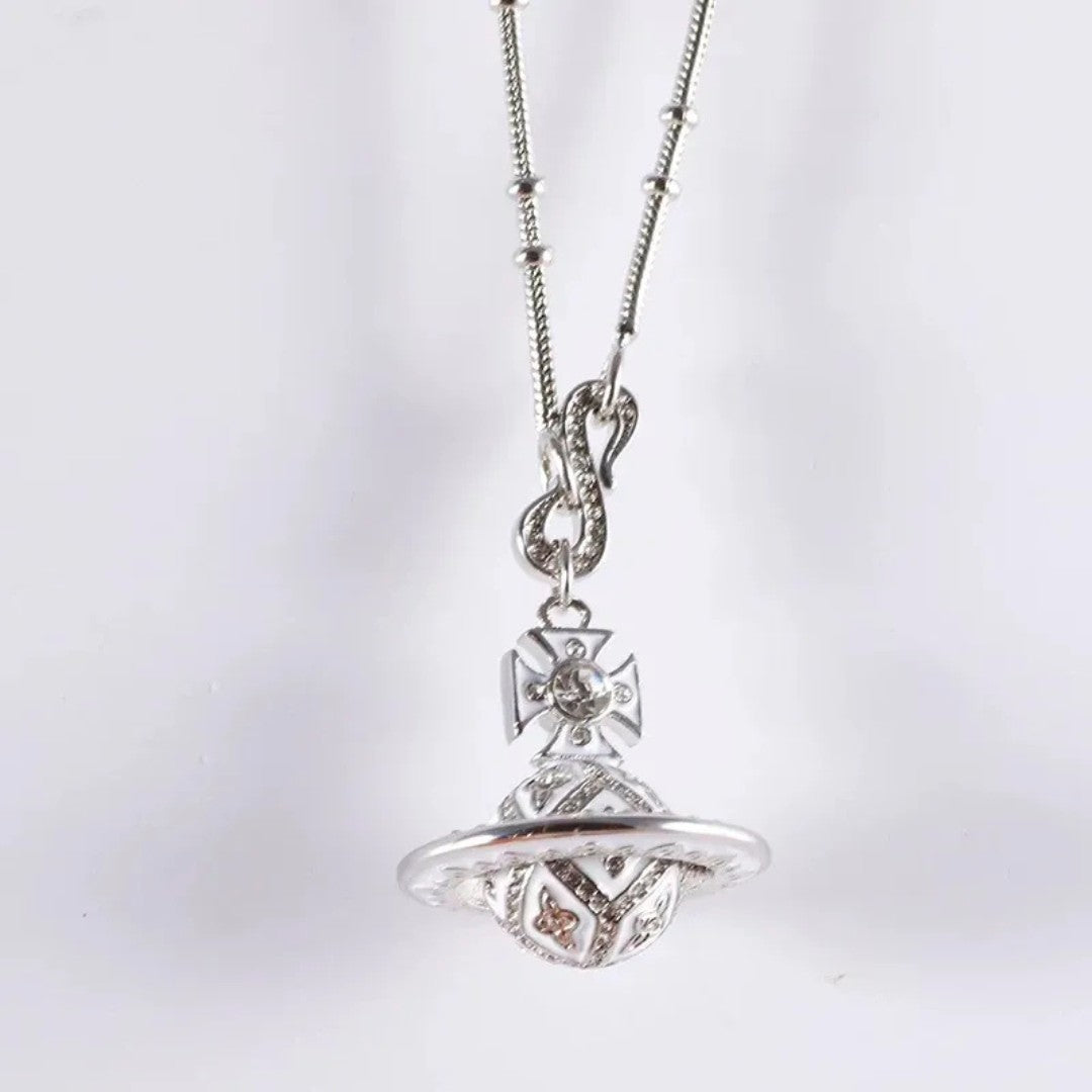 Enamel ORB Pendant Necklace