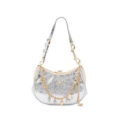 Charm Frame Purse With Chain