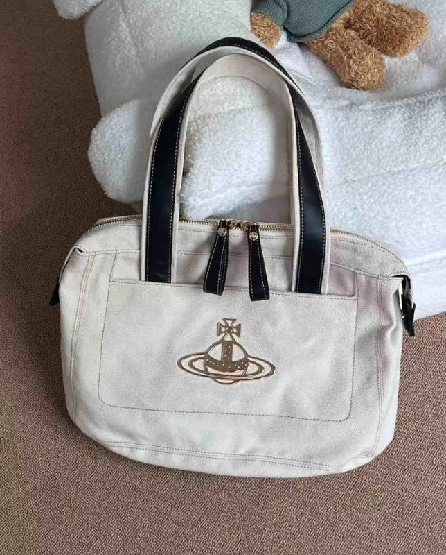 Vintage Canvas Large Tote Bag