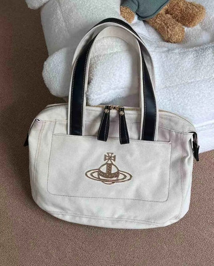 Vintage Canvas Large Tote Bag