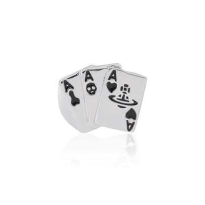 Royal Flush Emblem Ring