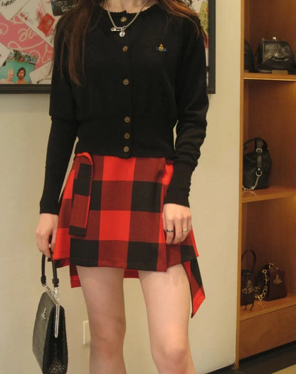 Orb Crest Cropped Cardigan