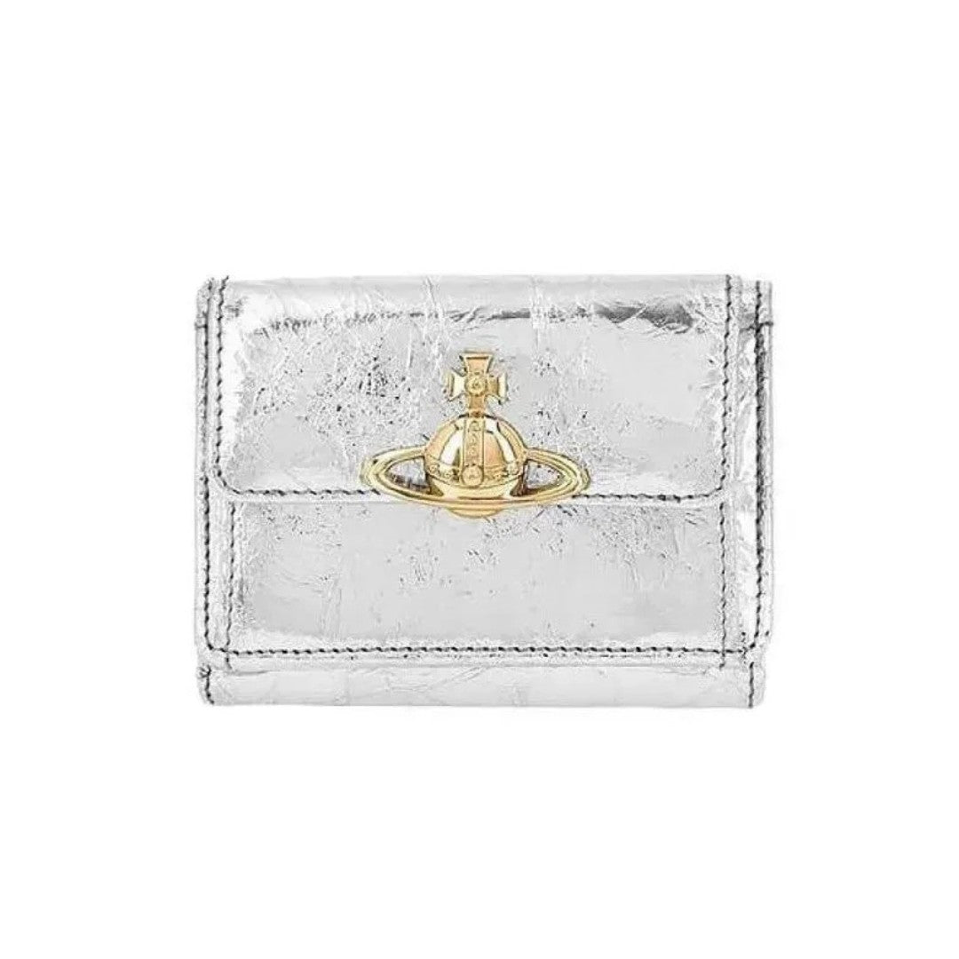 Gloss Finish Tri-fold Wallet