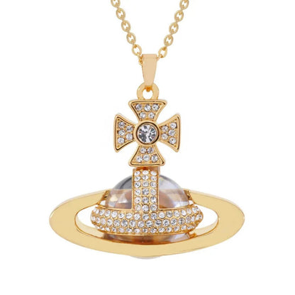 SORADA Half Face Diamond Necklace