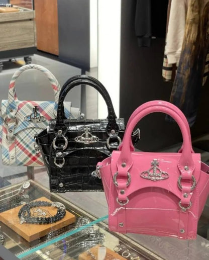 Croc-Effect Betty Mini Handbag