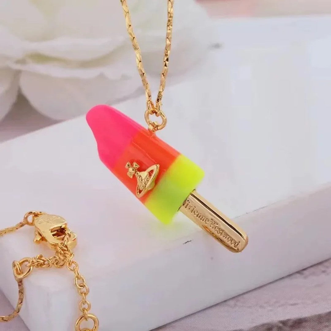 Resin Ice Cream Necklace