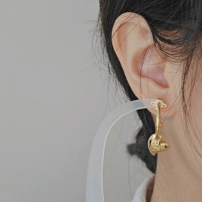 Oblique Love Saturn Earrings