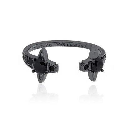 Twin Starlight Orbit Ring