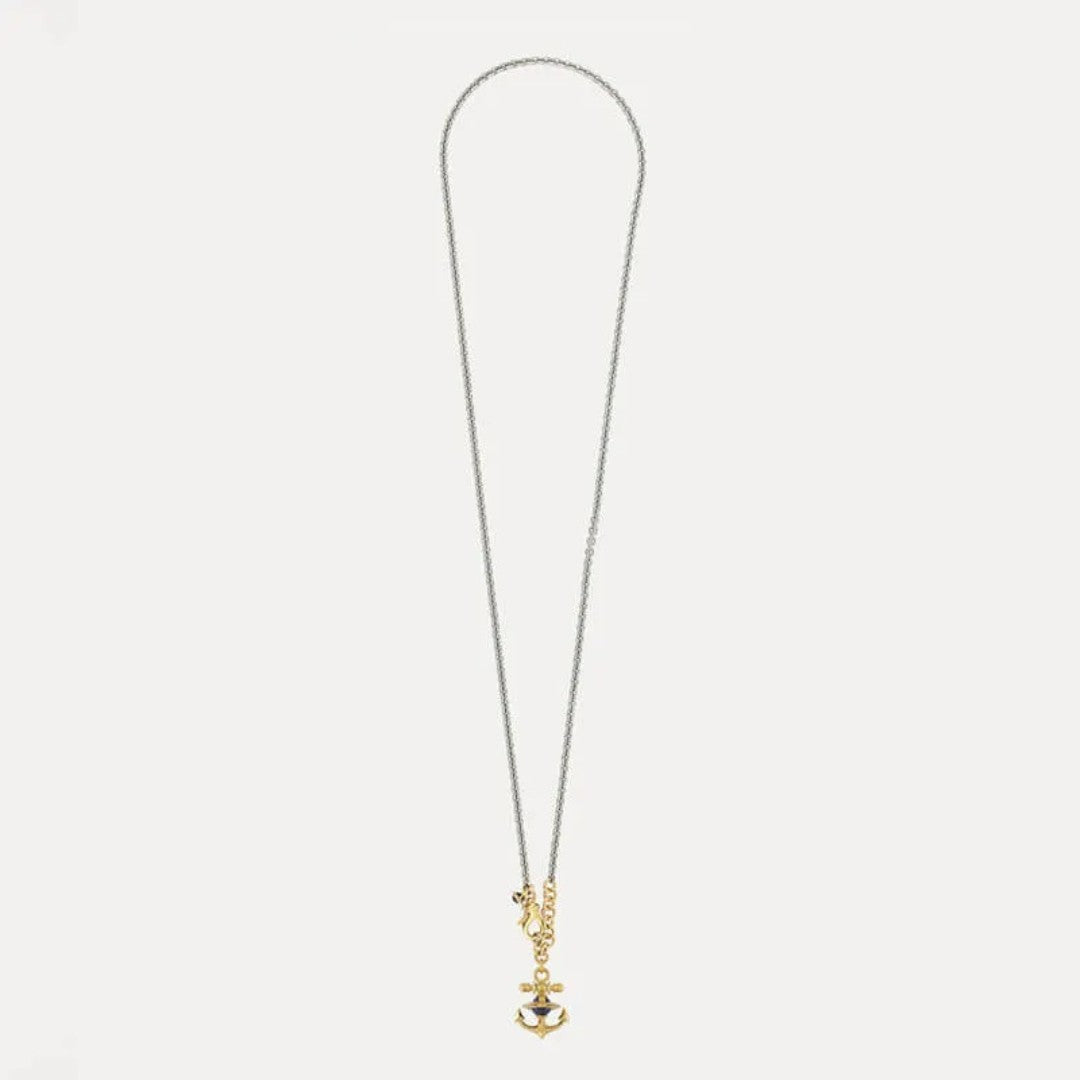 FELICE Lapis Lazuli Anchor Necklace