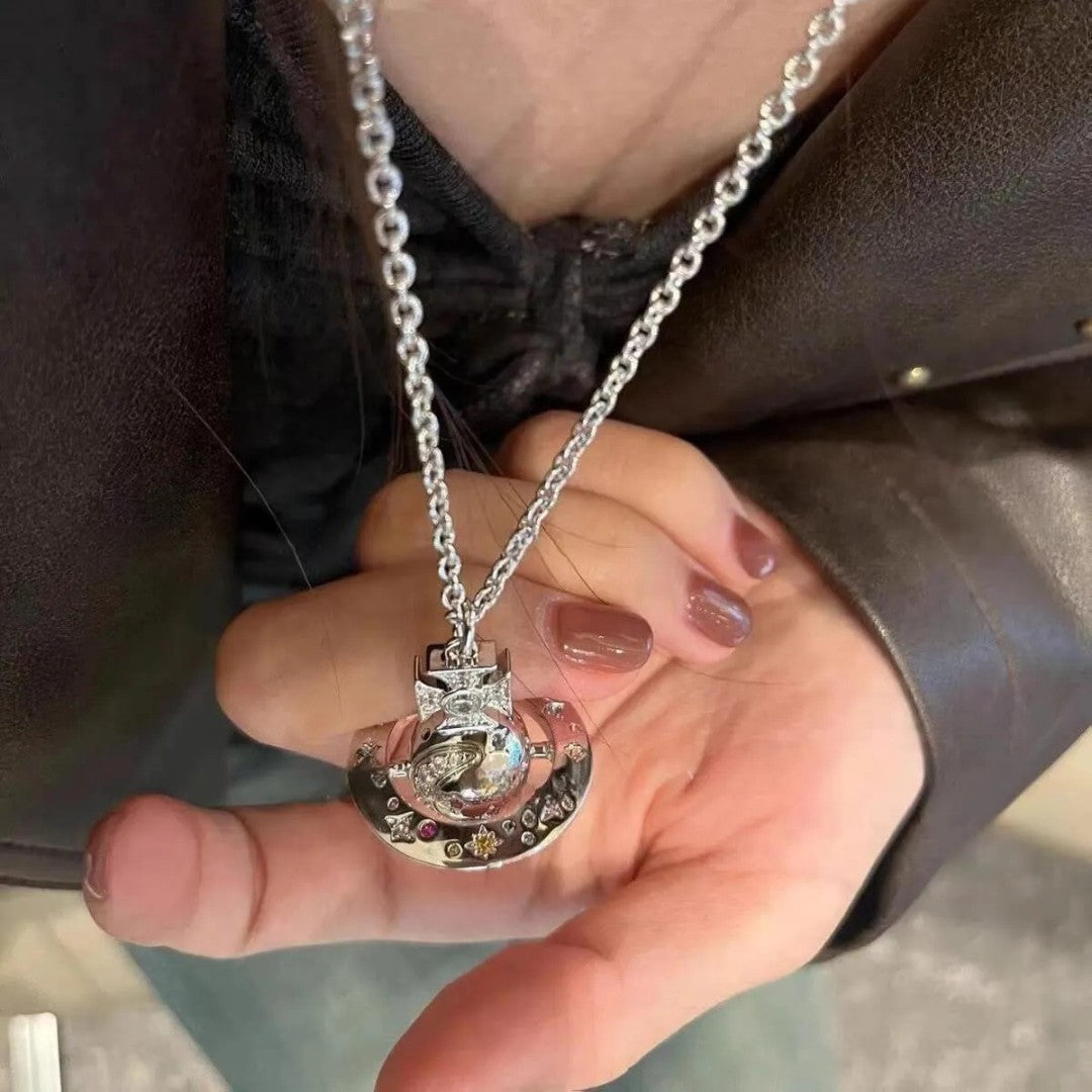 Limited Edition Colored Diamonds ORB Necklace