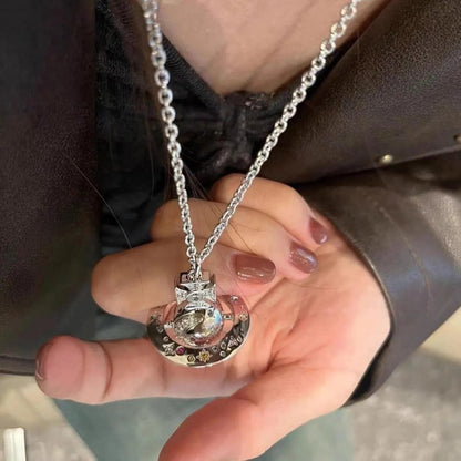 Limited Edition Colored Diamonds ORB Necklace