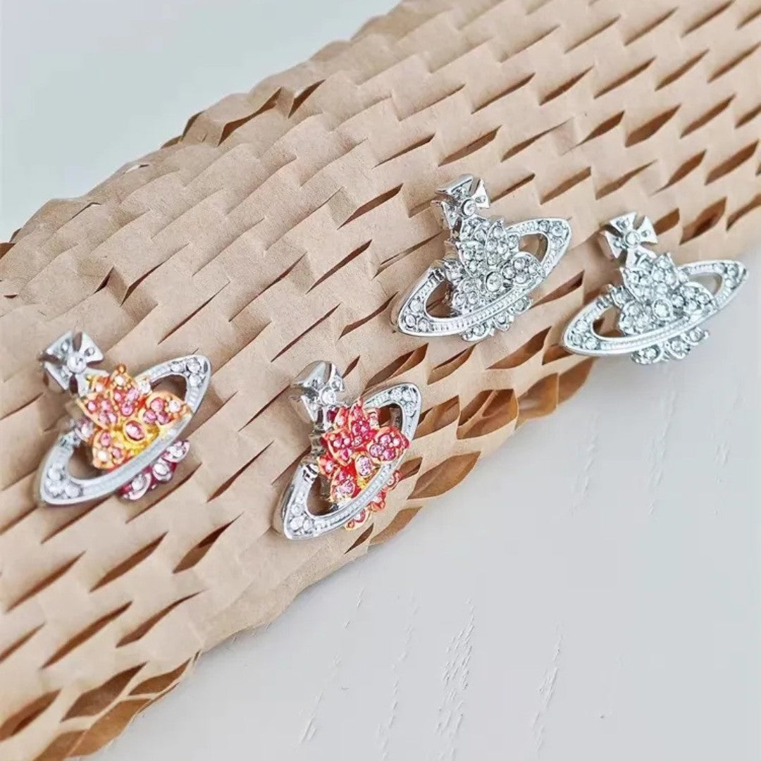 Wildflower Saturn Earrings