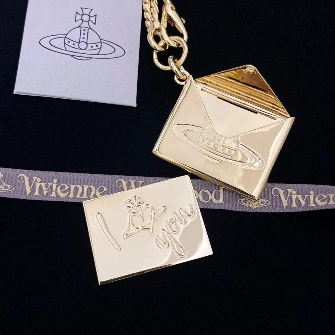Valentine's Envelope Pendant Necklace