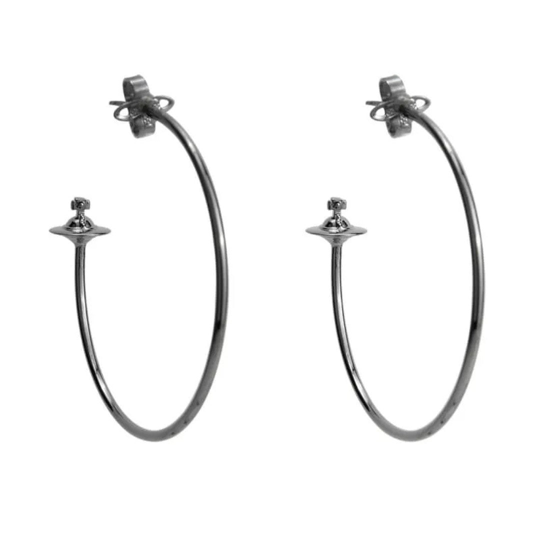 Large Earrings With Orb