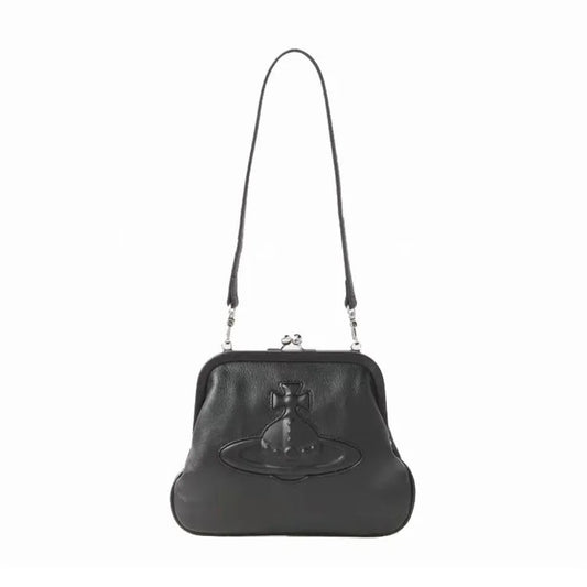 Frame Clutch Bag with Shoulder Strap with Dust Bag