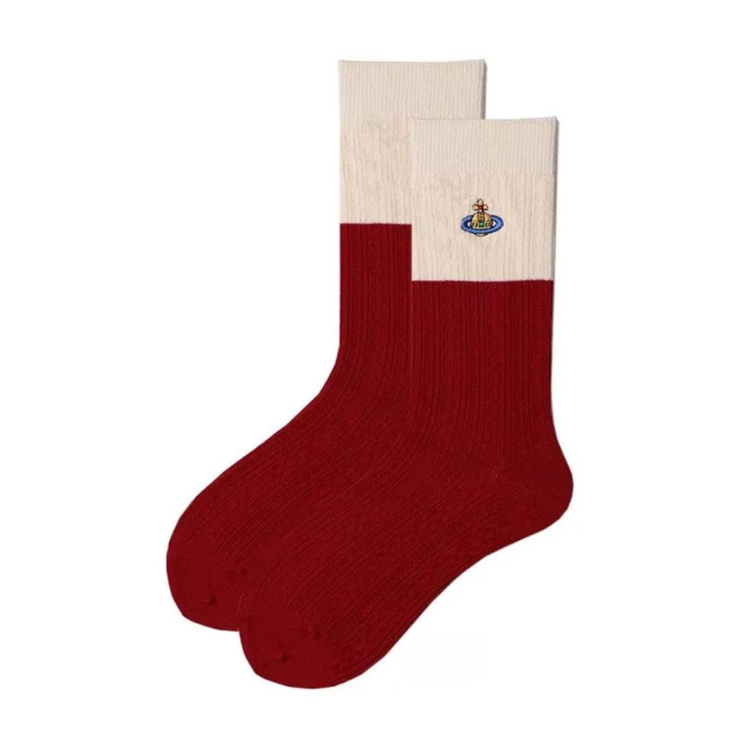 Classic Red Orb Logo Crew Socks