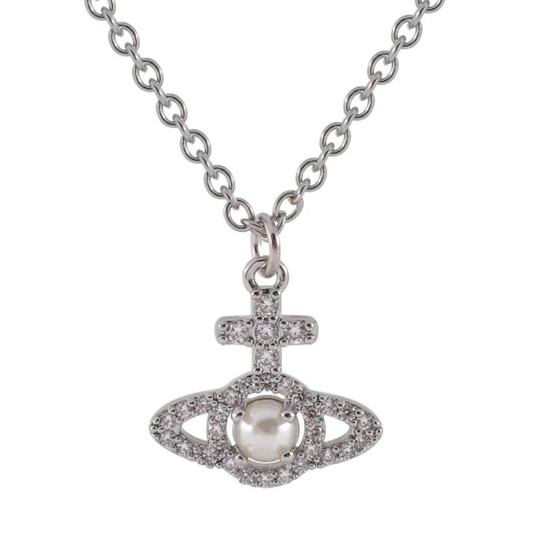 OLYMPIA Mini Orb Zircon Necklace