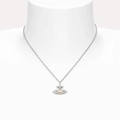 ADA Oval Pearl Diamond Necklace