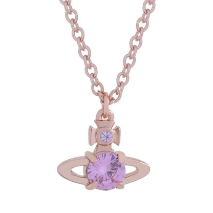 REINA Petite Zircon Orb Necklace
