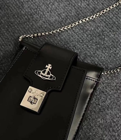 Sleek Saturn Leather Bag