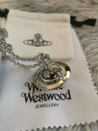 Silver Hidden Compartment Necklace (with box)