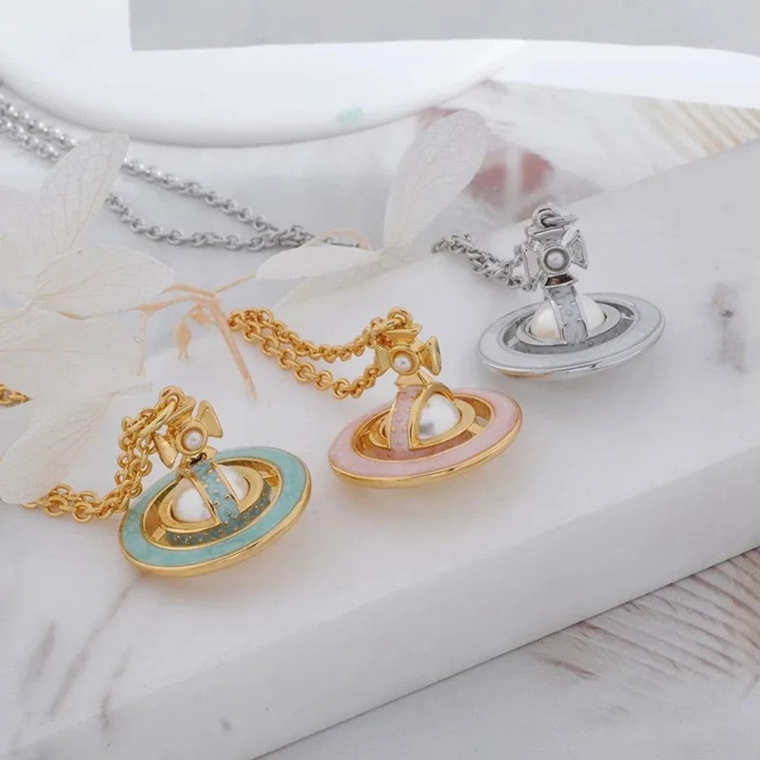 SIMONETTA Lacquered Saturn Necklace