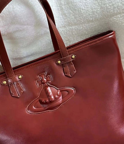 Classic Leather Saturn Tote Bag