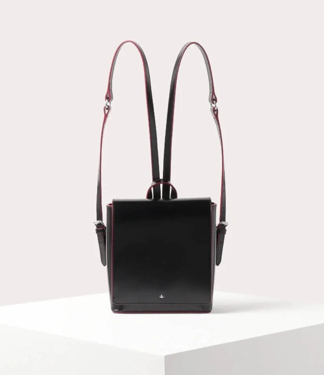 Structured Leather Saturn Mini Backpack