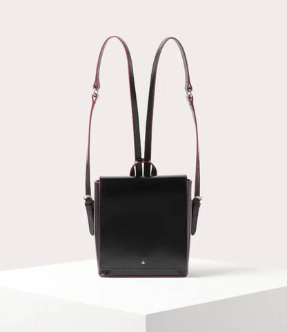 Structured Leather Saturn Mini Backpack