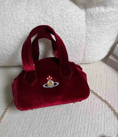 Mini Velvet Chain Yasmine Bag with Dust Bag