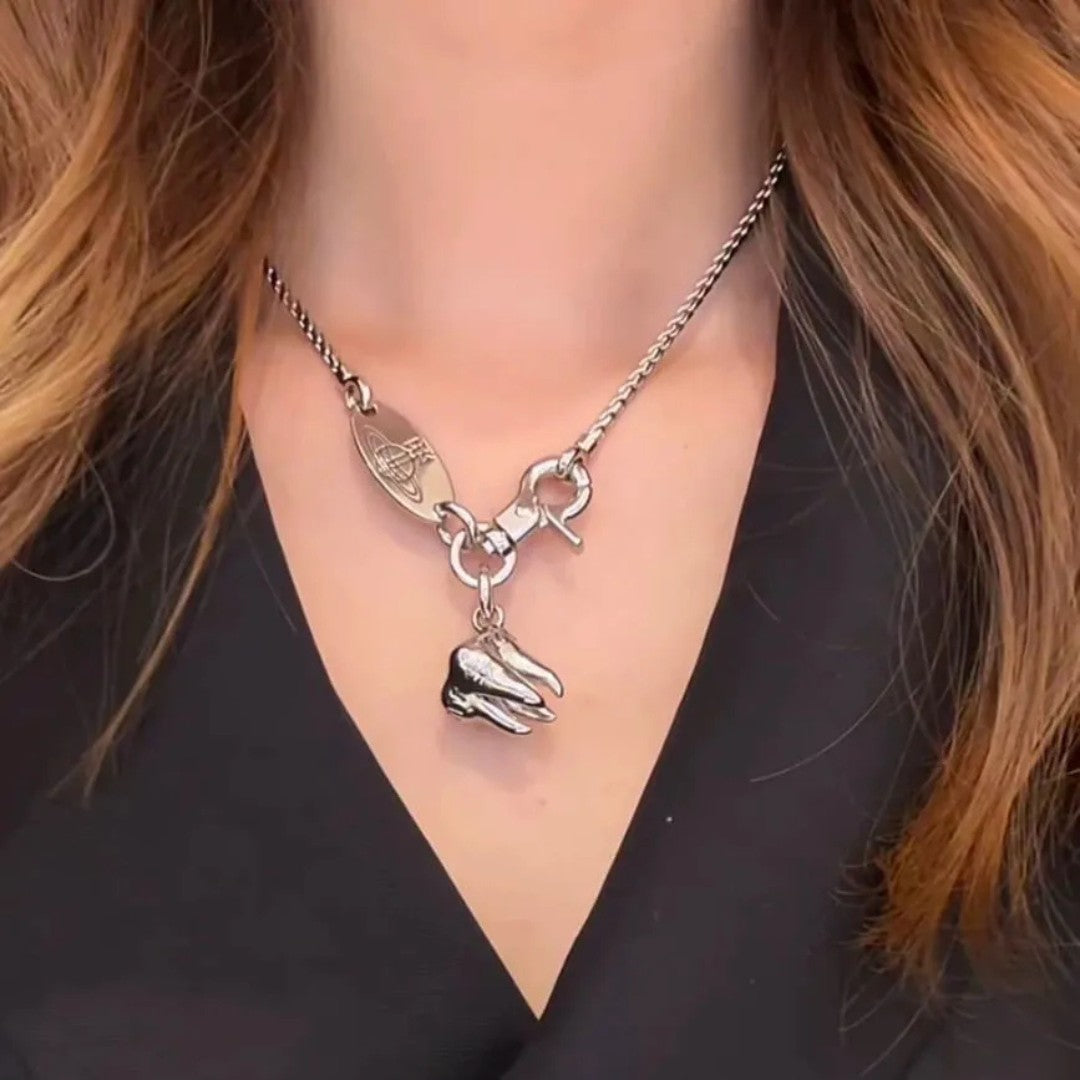 RIMA Tooth Saturn Necklace