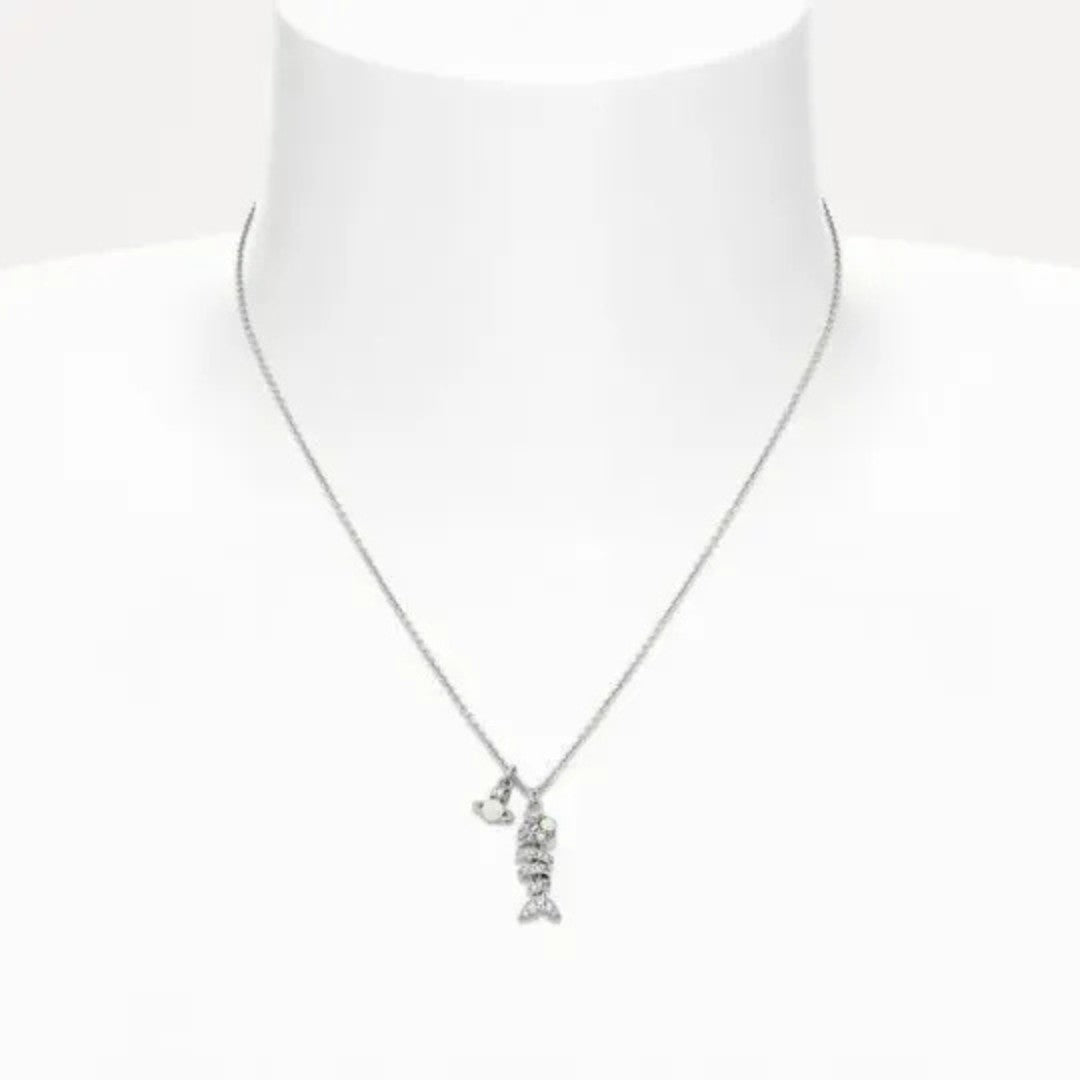 Lyall Fishbone Diamond Pendant Necklace