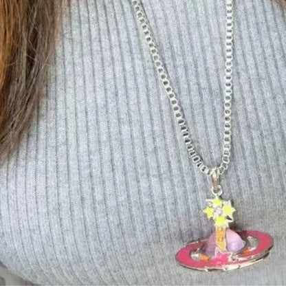 Meteor ORB Saturn Necklace