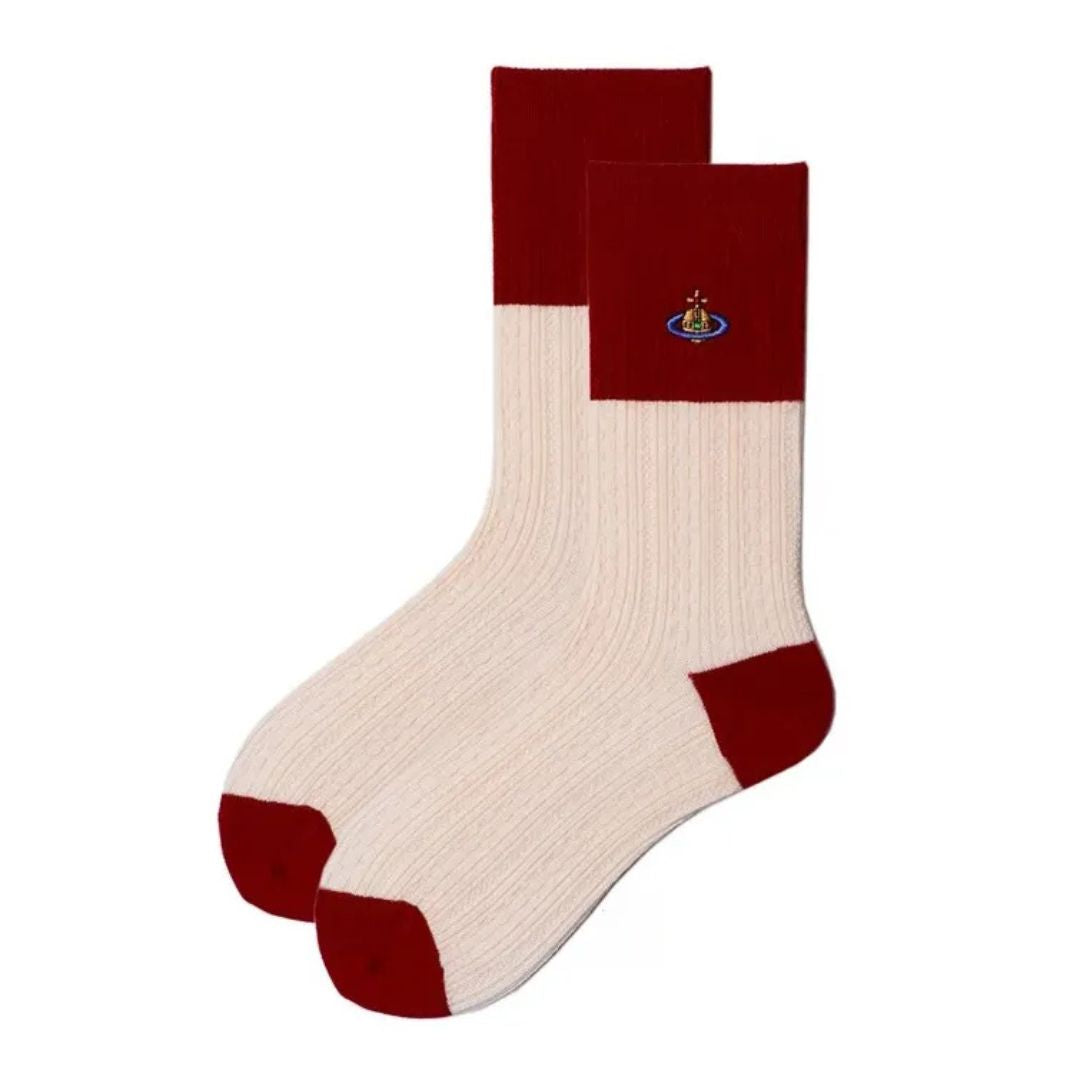 Classic Red Orb Logo Crew Socks