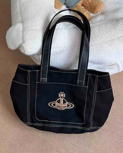 Vintage Canvas Large Tote Bag