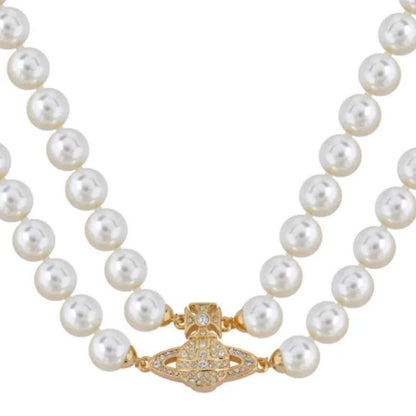 GRAZIELLA Small Double Layer Pearl Necklace