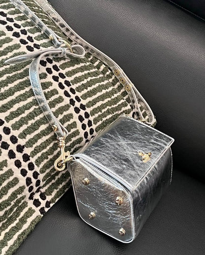 Metallic Mini Crossbody Flap Bag