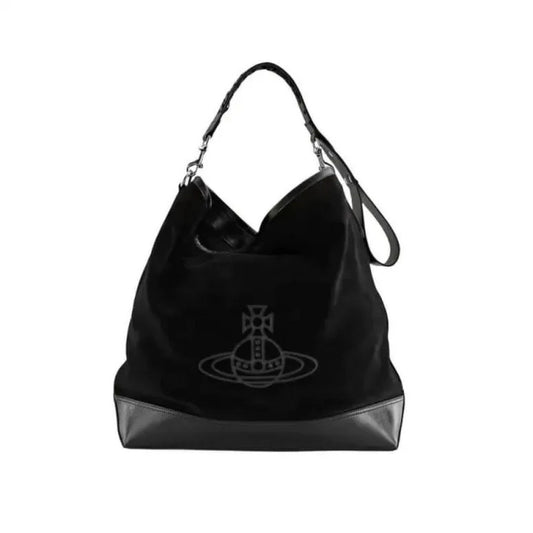 Oversized Suede Leather Hobo Tote