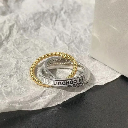 Interlinked Trio Band Ring