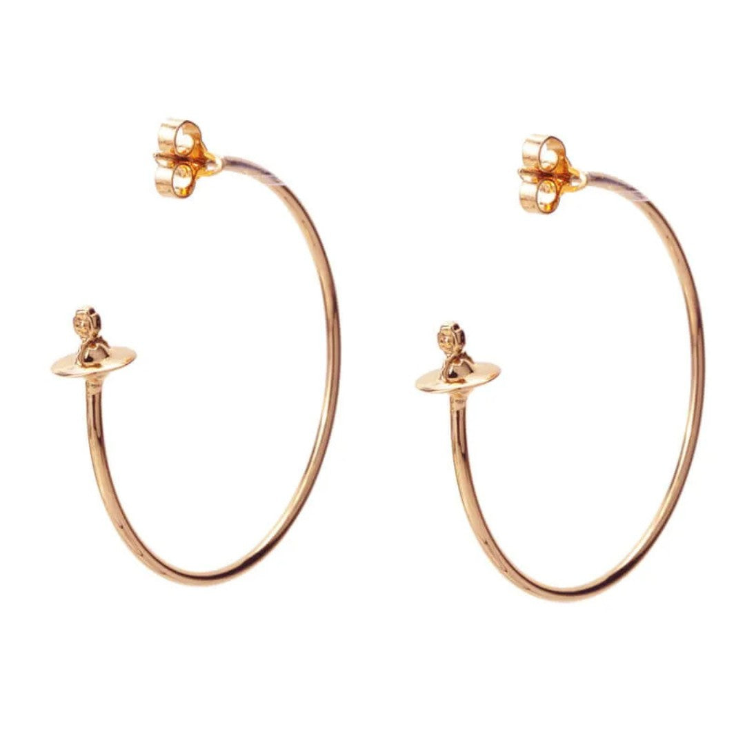 Large Earrings With Orb