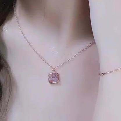 POLINA Sugar Cube Glass Necklace