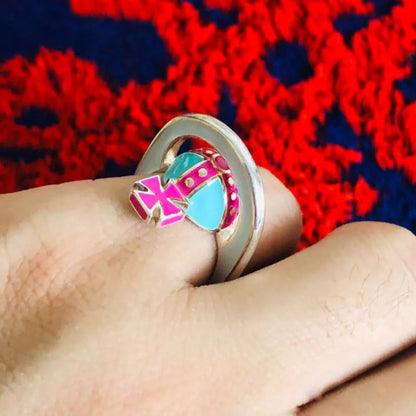 Neon Orbit Pop Ring