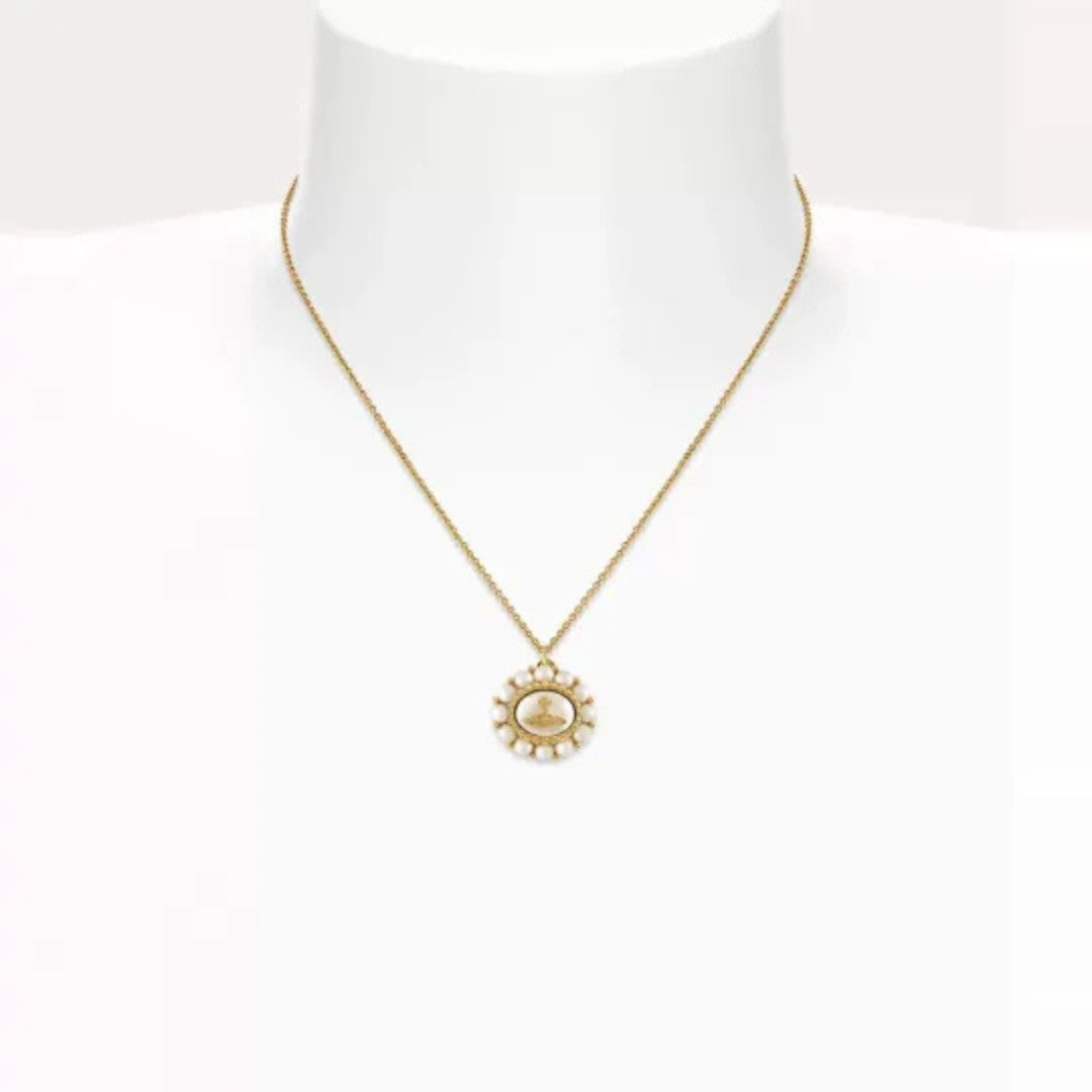 AMAYA Pearl Saturn Necklace