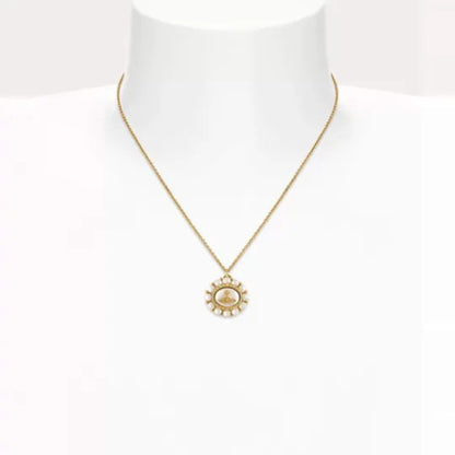 AMAYA Pearl Saturn Necklace