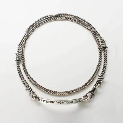 KAHLIL Letter Plaque Necklace