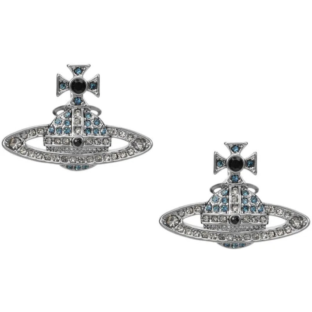 KIKA Full Diamond Saturn Earrings
