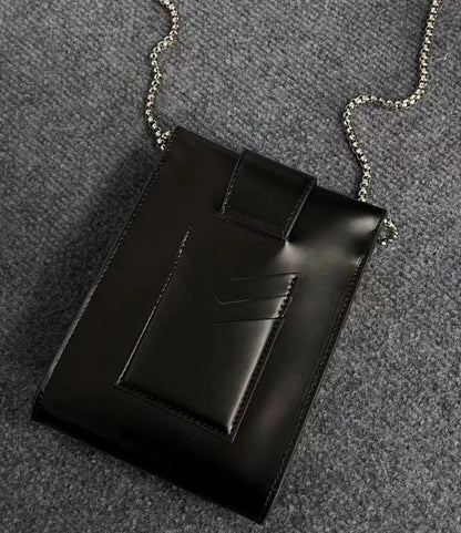 Sleek Saturn Leather Bag