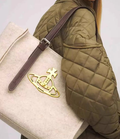 Felt Saturn Wool Tote